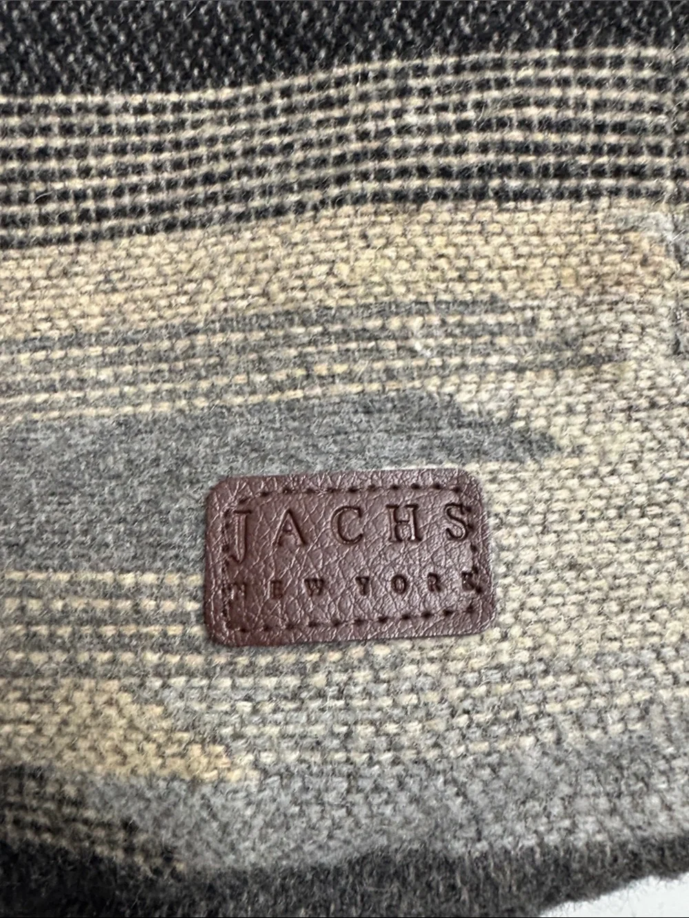 Jachs New York Southwestern Sherpa-Lined Wool Blend Shirt Jacket